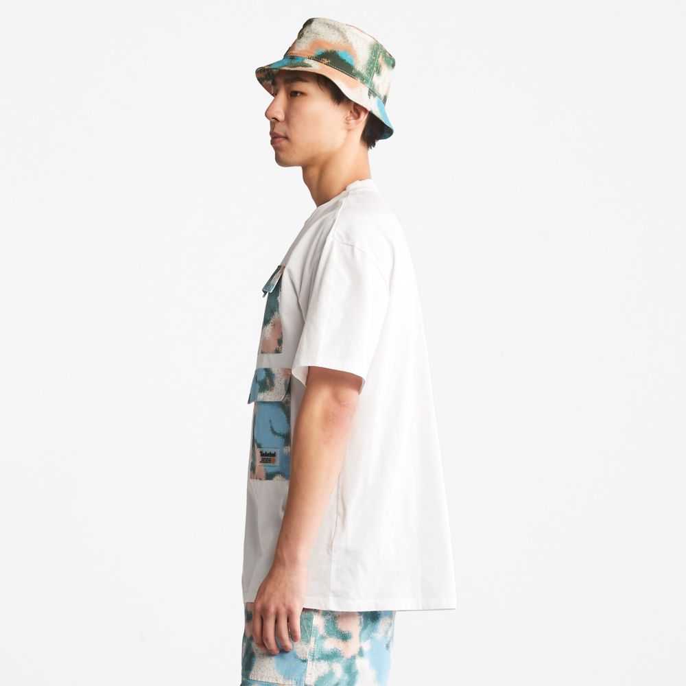 Timberland Printed Pocket Bianche | SN-TBL46138