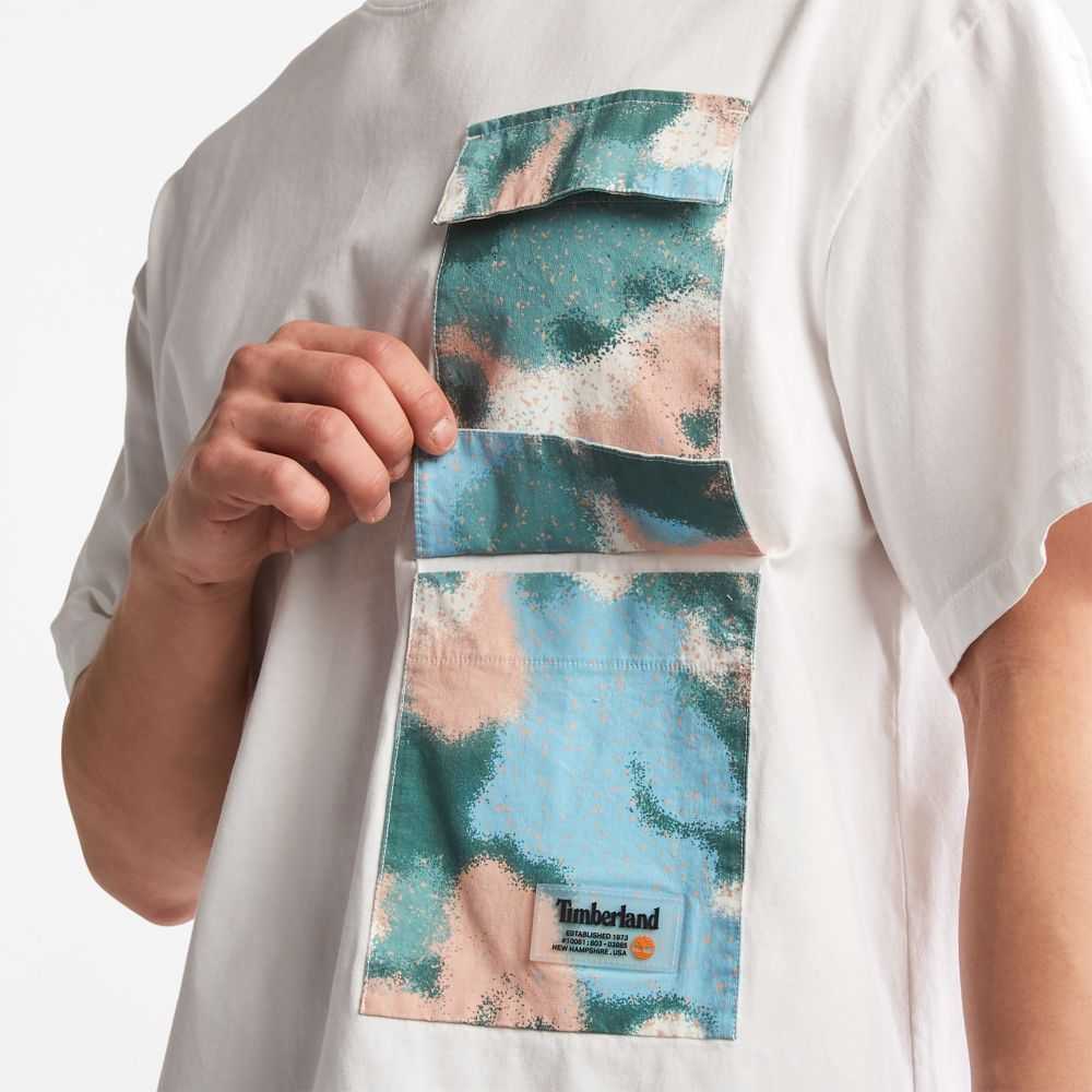 Timberland Printed Pocket Bianche | SN-TBL46138