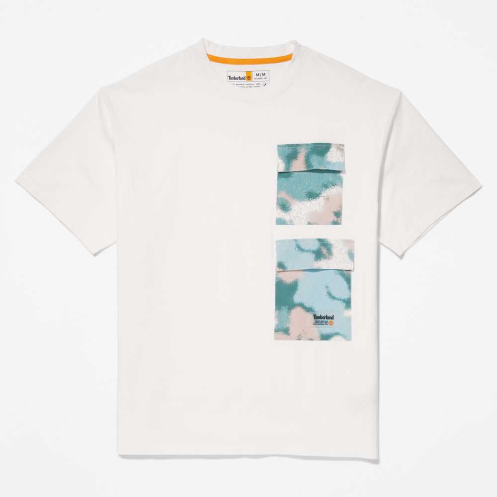 Timberland Printed Pocket Bianche | SN-TBL46138