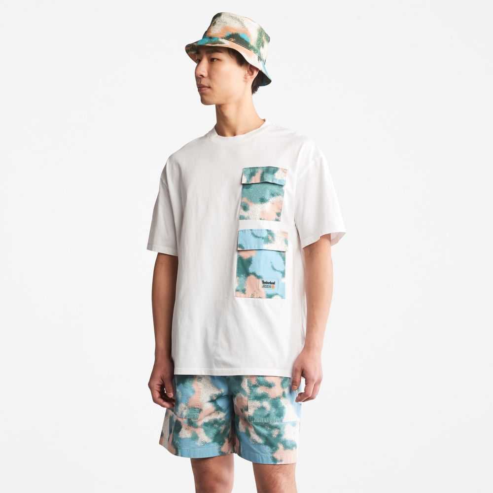 Timberland Printed Pocket Bianche | SN-TBL46138