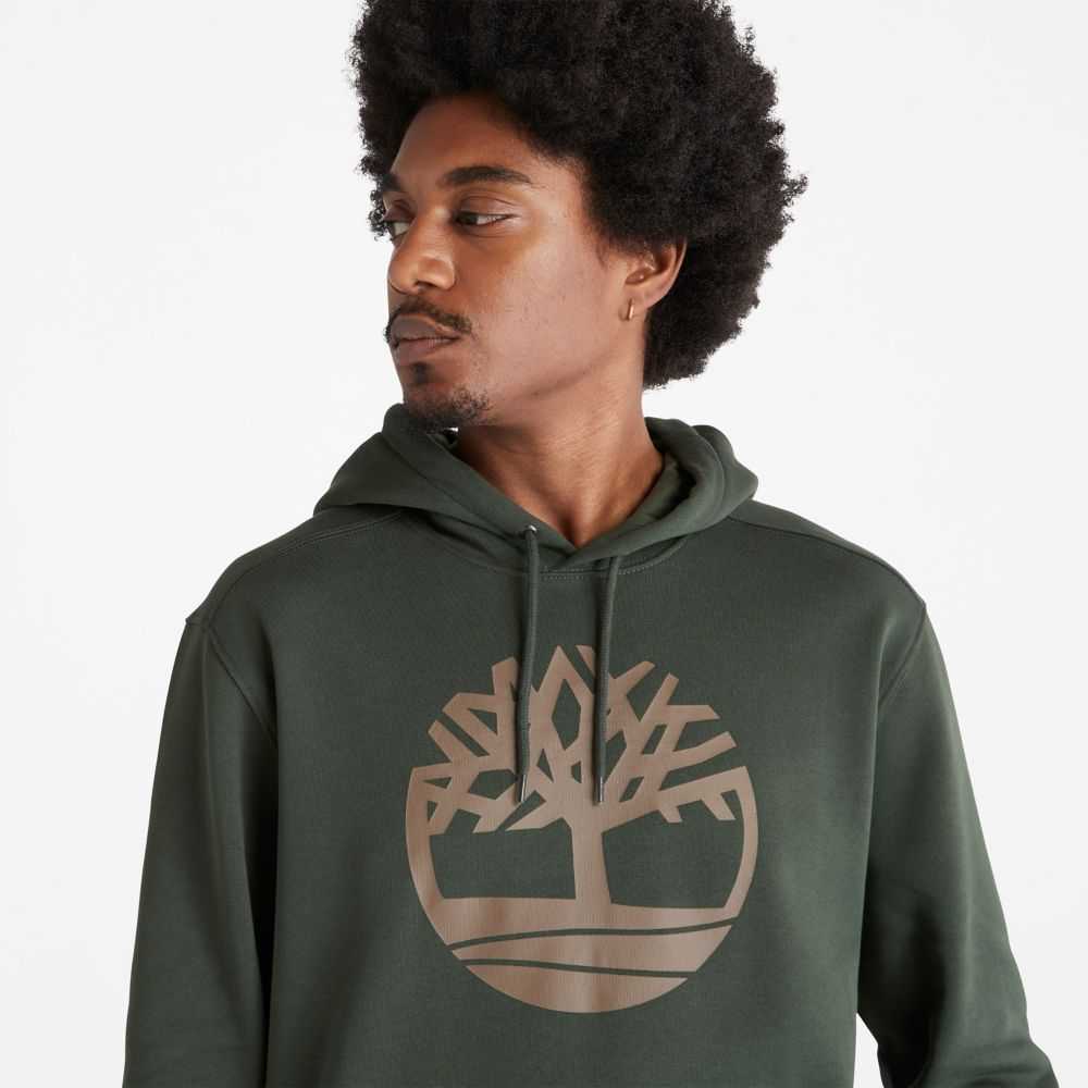 Timberland Tree Logo Verde Oliva Scuro Marroni | SN-TBL46527