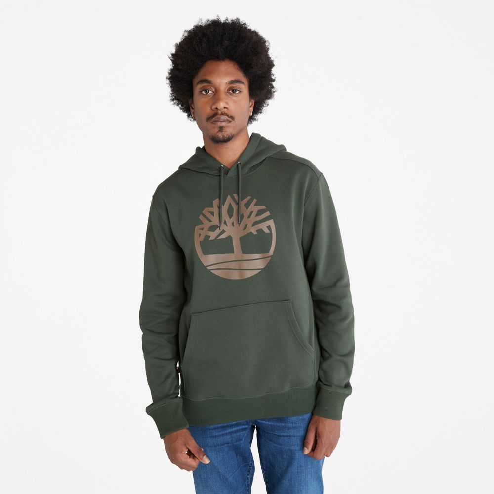 Timberland Tree Logo Verde Oliva Scuro Marroni | SN-TBL46527
